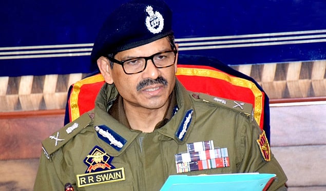 PTI : Jammu and Kashmir Police Chief RR Swain |